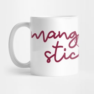 mango sticky rice - maroon red - with sketch Mug